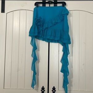 Asymmetrical Chiffon Skirt